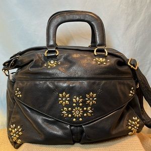 Isabella Fiore satchel Black & Stunningly Studded